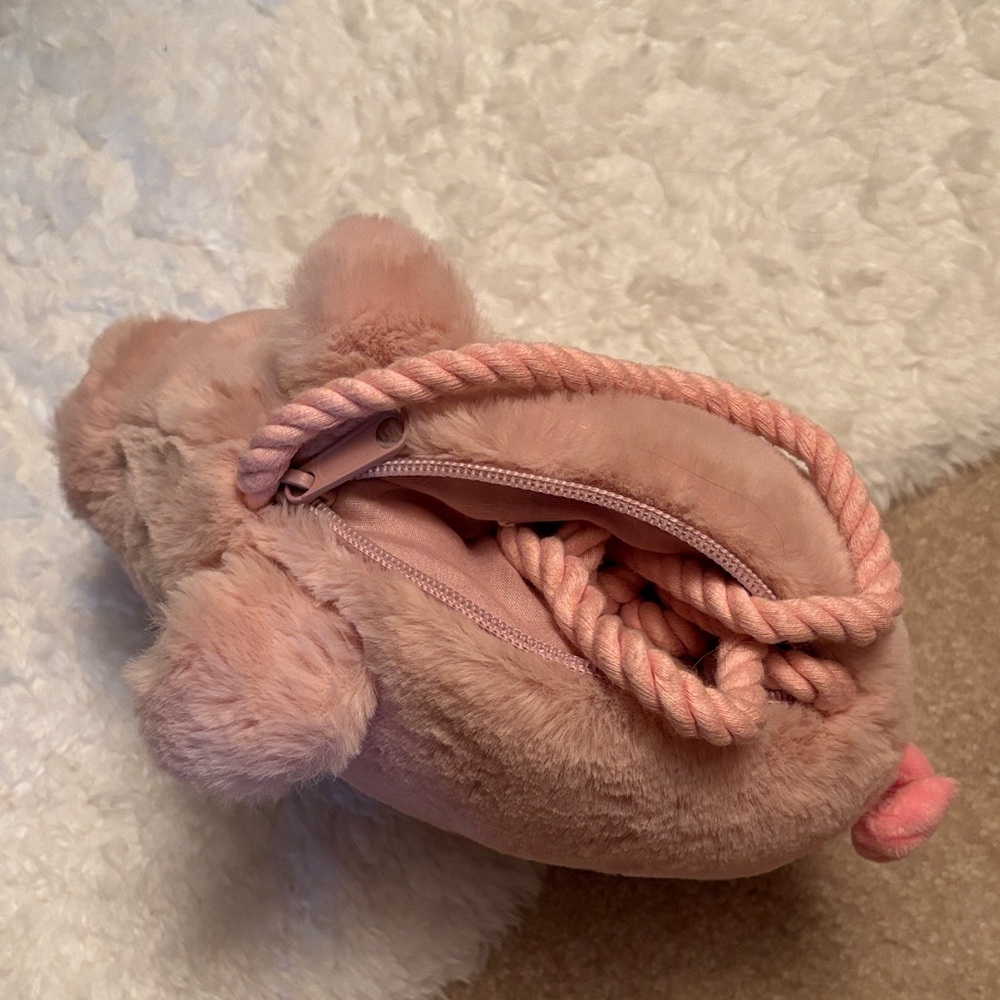 Zara Pink Plush Kids Bag